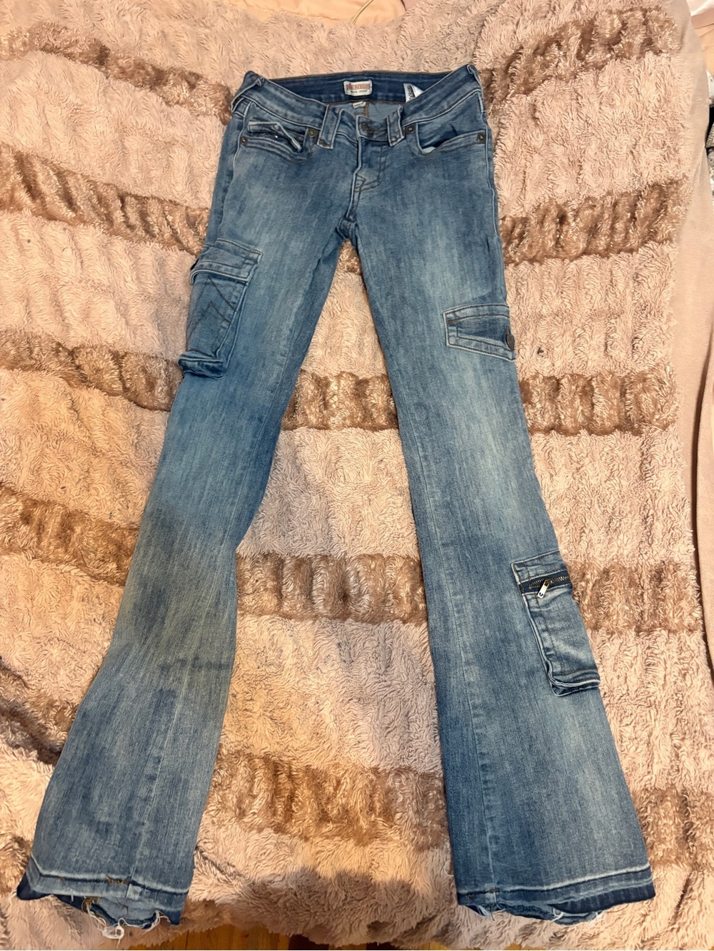 Low Rise Cargo Jeans